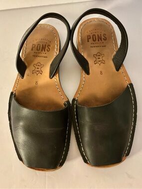 PONS..Leather Avarca Sandals